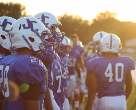 Junction City players on the sideline